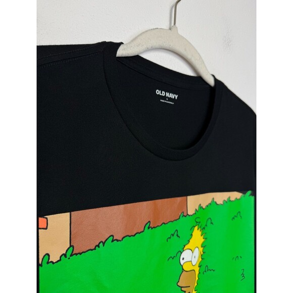 Old Navy Large Simpsons Homer Graphic T-Shirt Black Jack Short Sleeve Crewneck - Picture 3 of 10